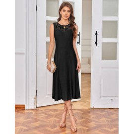 GRACE KARIN Women 2 Piece Wedding Dress Sleeveless Round Neck Sequin Dress for Women with Coat 2025 Black XL