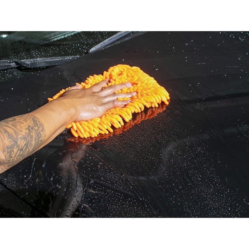 Meguiar's Hybrid Wash Mitt, Dual Sided for Washing and Waxing