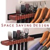 HeywoodCabin Premium Walnut Wood Belt Organizer with Sliding System -