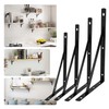 DOMI PRO 4Pcs Shelf Brackets 250mm Heavy Duty Triangle Shelving