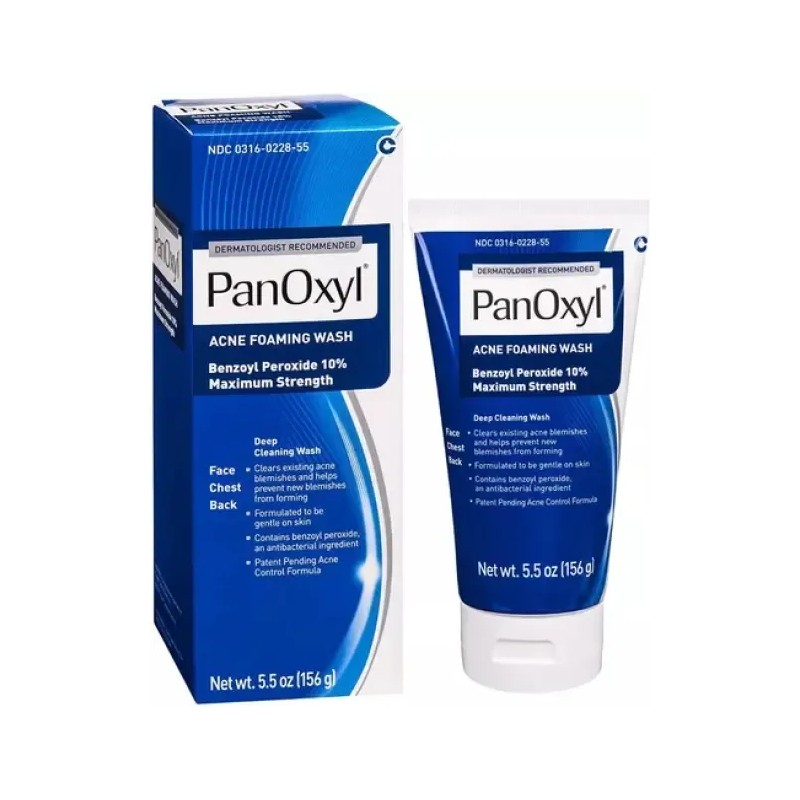 Limpiador Facial Panoxyl Peróxido Benzilo 10% Antiacné 156g