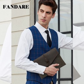 FANDARE Retro Wrist Clutch Bag Business Canvas Leather Shoulder Bag Women Crossbody Messenger Bag Wallet Mens Pouch Commute Handbag Satchel Bag Green