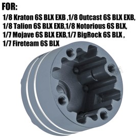 hopsupRC RC Upgrades Part for 1/8 Kraton/Outcast/Talion 6S BLX EXB,Notorious 6S BLX,1/7 Mojave 6S BLX EXB,BigRock/Fireteam 6S BLX,Aluminum Diff Case Differential Carrier,Replace #ARA310983 Titanium