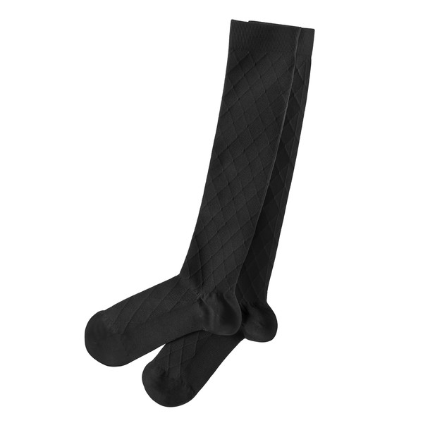 Travelon Large Compression Socks, Black, Large - Men: 9-12, W: 11-14