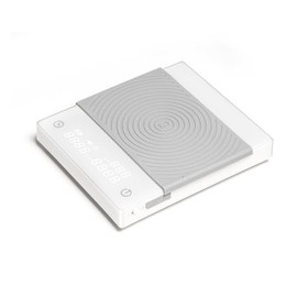 TIMEMORE Báscula de café básica 2.0 electrónica Espresso blanca con flujo de agua y función de temporizador, cambio libre de unidades onzas/kg, báscula digital para cocina/pastelería/hogar