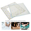 2Pcs Quilting Ruler Square Acrylic DIY Cloth Patch‑Work for Measuring