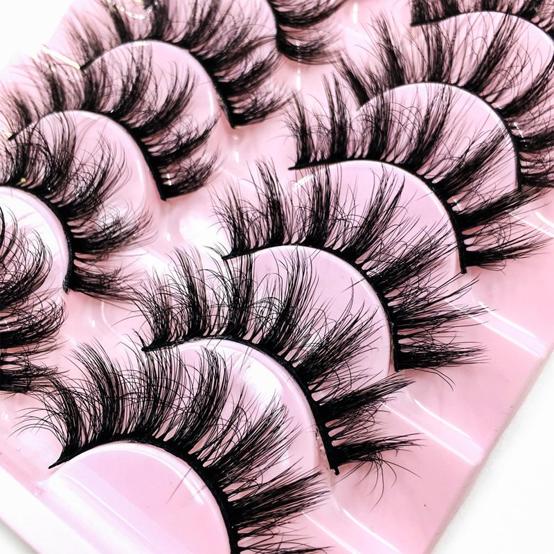 False Eyelash Extensions Lashes Set Cat Eye Curly Lashes 6D