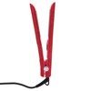 Professional Red Hair Straightener Titanium Curler Straightening Curling Rhinestone Flat