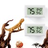 Bearded Dragon Accessories, 2 PCS Rectangle Reptile Thermometer and Humidity