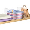 Hotbird Acrylic Shelf Dividers for Closets - 4 Pack Clear