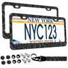 2-Pack Topographic Map License Plate Frames for Women Man, 2