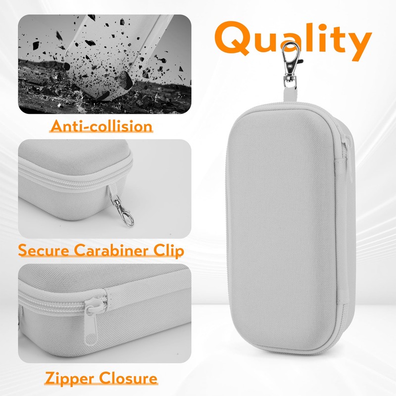 Fonwill Double Eyeglasses Case, Hard Shell Dual Glasses Case Travel