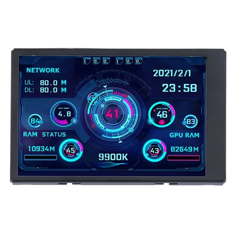 3.5in Display Screen Monitor Set 360° Rotatable IPS Full View