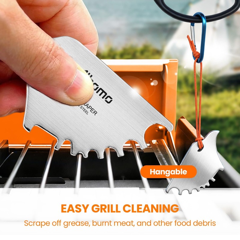 Eagle Grill Scraper Stocking Stuffers, Bristle-Free BBQ Scraper Kitchen Gadgets,