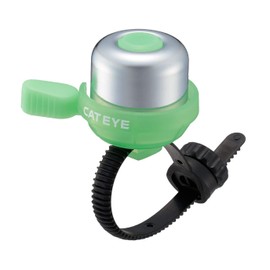 CATEYE PB-1100P Wind Bell – Colorful Brass Bike Bell, Youth Cycling Safety, Tool-Less FlexTight™ Mount Fits Road, MTB, Kids Bicycles, Loud 60 Decibel Ring Sound