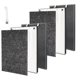 MXZONE 2 Set Air220 Air320 Filter Replacement Compatible with Bissell Air320 Air220 aka 2609A Air Purifier, 2678 True HEPA Filter and Pre Filter, 2677 Activated Carbon Filter Included