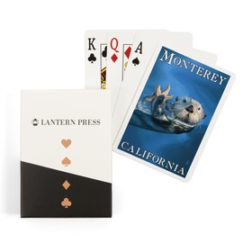 Lantern Press Monterey, California, Sea Otter (52 Playing Cards, Poker Size Card Deck with Jokers)