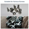 sourcing map M4-0.7x3 Square Nuts, 304 Stainless Steel Coarse Thread