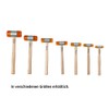 Dönges Non-rebound Soft Hammer with Painted Ash Handle, Diameter 27