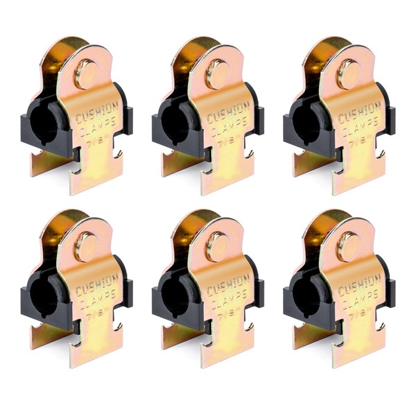 LBG Products 6 Pack Rubber Cushion Strut Clamp,7/8" OD Pipe