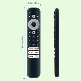 Replacement Remote Control RC902V FMR4, Infrared Remote Fit for TCL 4K UHD Smart TV P74K Series 98P745K