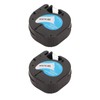 2Pcs Label Maker Tape 12mm Wide 13ft Long Waterproof Oil