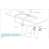 KANARY Square Garbage Disposal Air Switch Kit, Sink Top Air