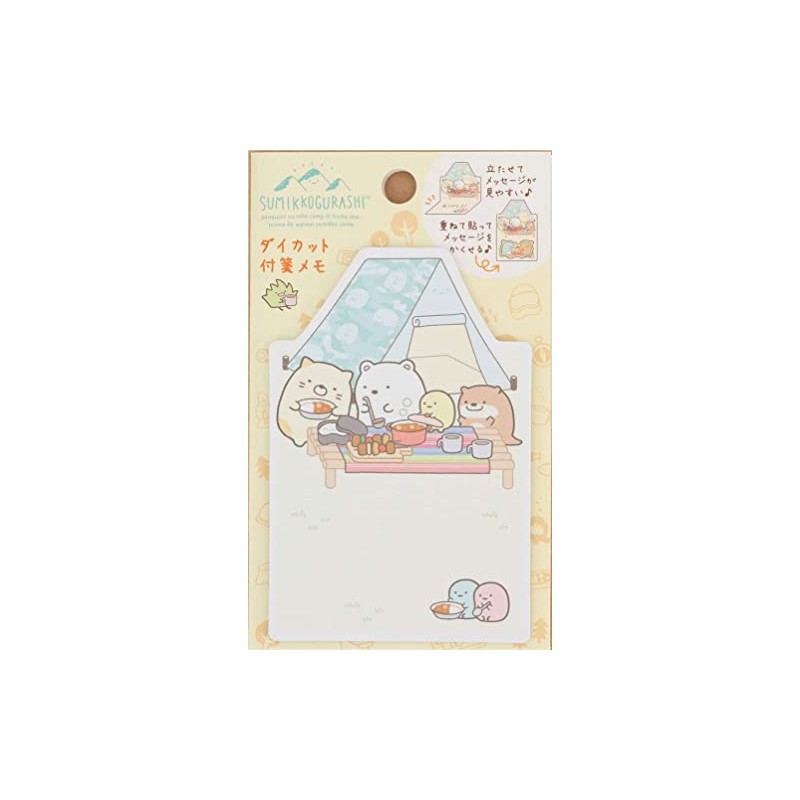 San-X Sumikko Gurashi MW63701 "Kawauso to Sumikko Camp" Die Cut