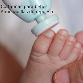 6 Piezas de Almohadillas para Limas de Uñas para Bebés, Almohadillas de Repuesto para Cortaúñas, Cabezales de Molienda para Limas de Uñas Eléctricas, Accesorios para Recién Nacidos, Niños Pequeños o a