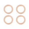X AUTOHAUX Pack of 10 M14 Copper-Coloured Oil Drain Plug