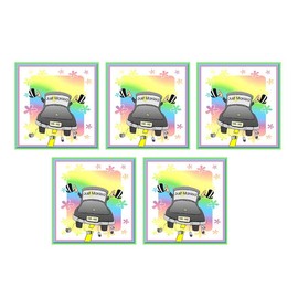 Gregory Crafts & Gifts Just Married Groom and Groom Romantic Card Making Toppers Craft Embellishments x 5