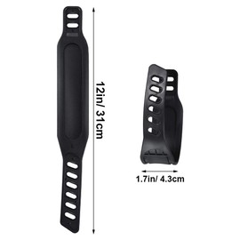 4pcs Exercise Bike Pedal Straps, Heavy Duty Adjustable Length Universal Pedal Strap Fits Most Bike Pedals Exercise Bike Bicycle Cycle for Home or Gym (4pcs)