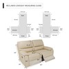 Easy-Going Loveseat Recliner Cover, Reversible Couch Cover for Double Recliner,