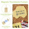 UFURMATE 30 Sets Magnetic Push Pins Tacks Pushpins with Large