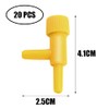 NA 20 Pcs Air Pipe Control Valve Valves Aquarium Adjustable