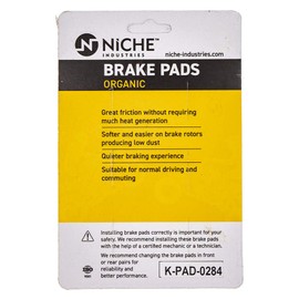 NICHE Brake Pad Set for Yamaha YZF R6S R1 FZ1 FZ6 YZF600R Raider YZF1000R Front Organic 4 Pack