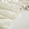 Boqingzhu Muslin Cotton Fitted Sheet 90 x 200 cm White