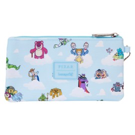 Loungefly Pixar Toy Storie Movie Collab All Over Print Nylon Zipper Pouch Wristlet
