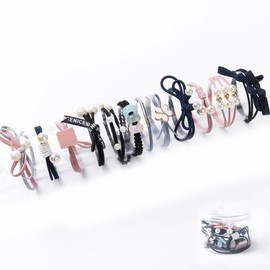 Fashionable Women's Elastic Hair Bands, Durable Rubber Ponytail Holders, Ideal for All Seasons, Stylish Adult Headwear Accessories