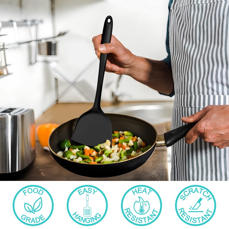 E-far Silicone Cooking Utensils Set, 25 Piece Kitchen Utensils with