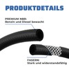 3 m petrol hose, 10 mm inner diameter, fuel hose,