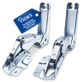 VIOKS Door Hinge Set Top Bottom Replacement for Beko 5838110300 5838110400 Hinge Repair Kit - Hinges Door Hinge Repair Kit Door Assembly Set for Fridge and Freezer