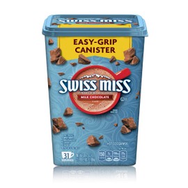 SWISS MISS Milk Chocolate Flavored Hot Cocoa Mix, 38.27 OZ Square Canister