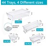 44 PCS Clear Drawer Organizers Set, 4 Size Versatile Bathroom