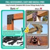 AJOVW 2 Pack 6x6 Post Anchor Connector, Heavy Stainless Steel