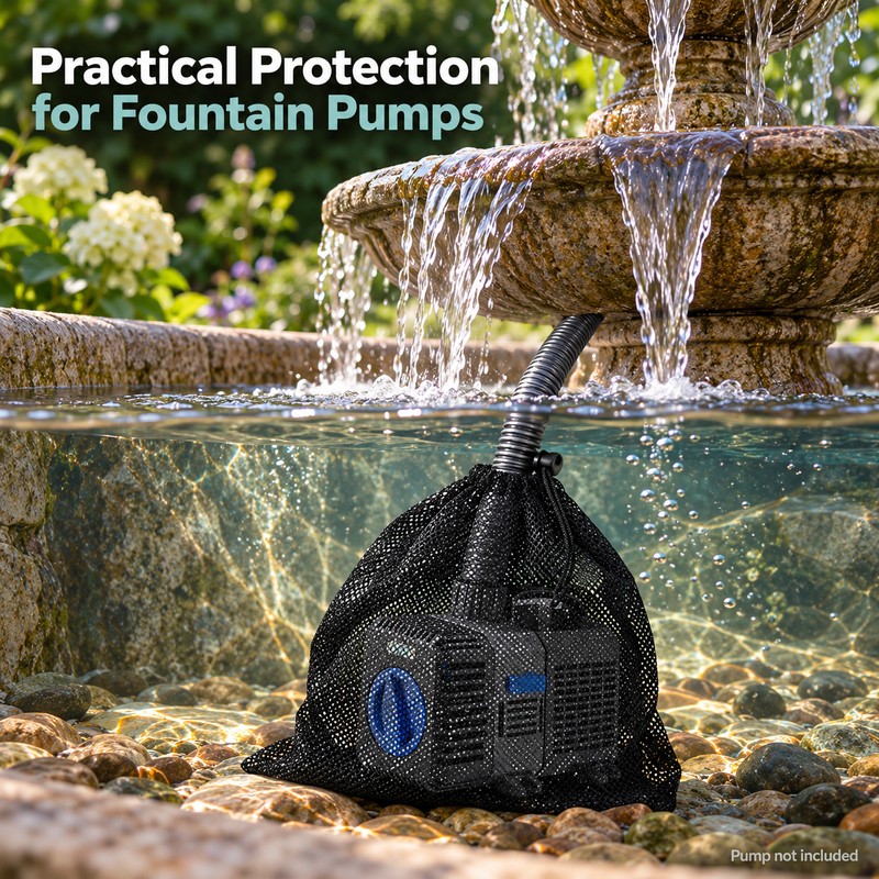 Pond Pump Filter Mesh Bag for Debris Protection – Reusable