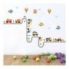 DaraBaby Vinil Decorativo Infantil Pista Autos Camiones Aviones Sala
