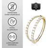 Piercing Ear Helix Conch Clicker Ring Zirconia Titanium Gold Silver