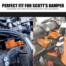 NICECNC 1" Handlebar Risers Kit Compatible with 790/890 Adventure S, R, & Rally Models 2019-2024, Compatible with Husqvarna Norden 901 2022-2023, 790 890 Adventure Accessories, Aluminum, Orange