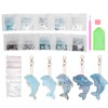 5Pcs Dolphin Diamond Painting Keychain DIY 5D Cartoon Pendant Stylish